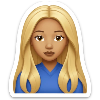 Shamari Fears-DeVoe from Blaque with long golden blonde hair sticker