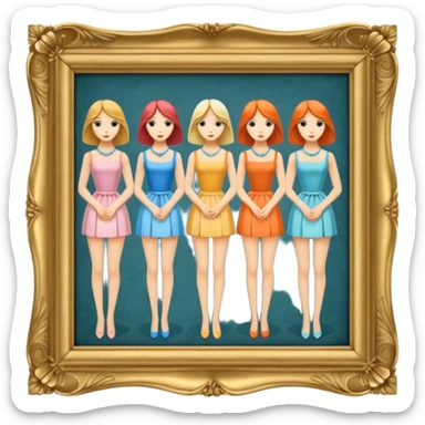  Les Demoiselles d’Avignon painting frame sticker
