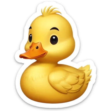 cute duck sticker