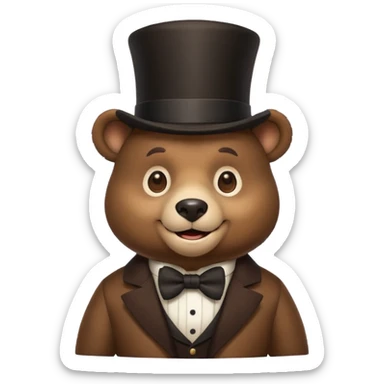 🐻🎩 sticker