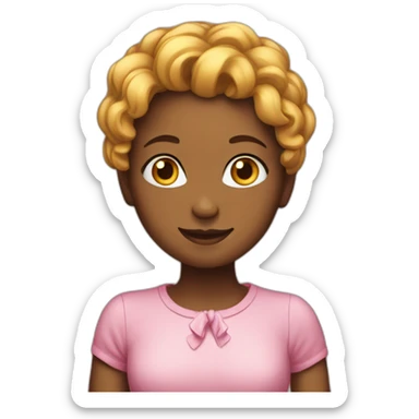 Girl Happy birthday  sticker