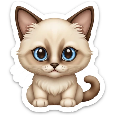 Siamese  kitten sticker