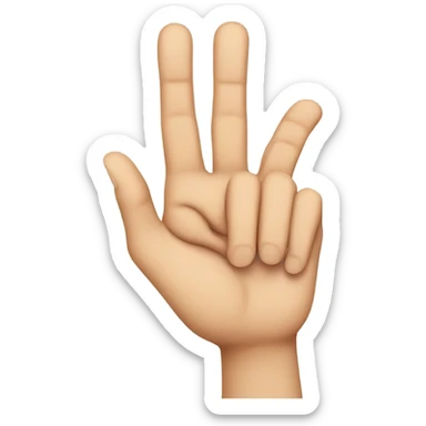 Zeta hand sign sticker