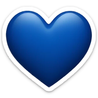 dark blue heart sticker