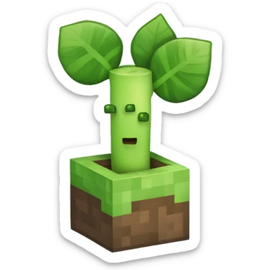 minecraft style sprout sticker