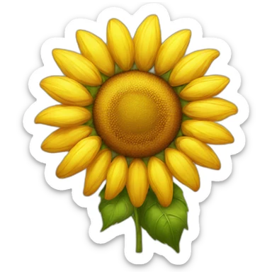 Sun flower sticker