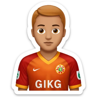 Galatasaray logosunun olduğu 1998-99 gri formalı kişi sticker