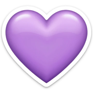 Lilac heart  sticker