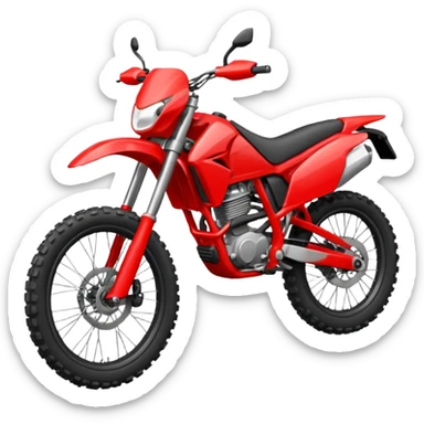 red enduro bike sticker