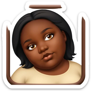 Pretty fat girl sticker