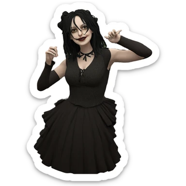 haunting solitude in a library sticker