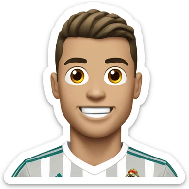 cristiano ronaldo at real madrid sticker