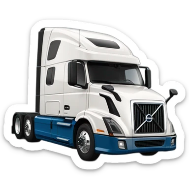volvo vnl 860 bobtail blue colot sticker