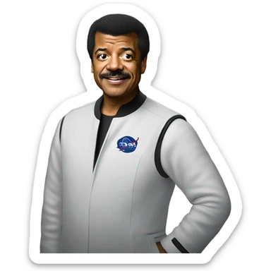 Neil degrasse Tyson in space sticker