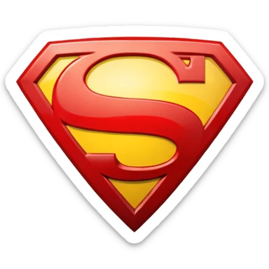 Super man logo sticker
