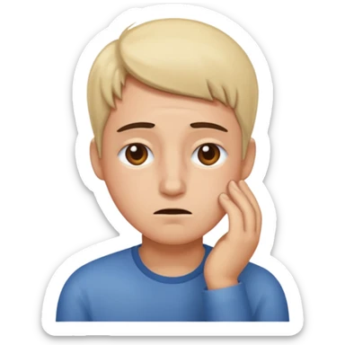 tired and nonchalant  sticker