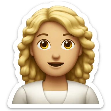 Bible, woman sticker