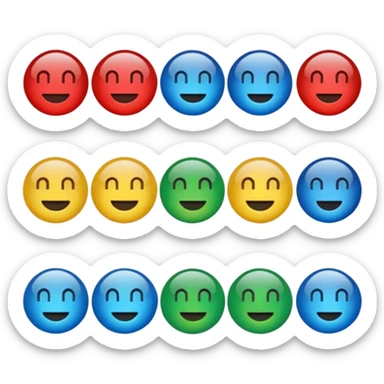 I want to be create a emojis of real symbol of word, ppt, pdf, excel. Create those emojis sticker