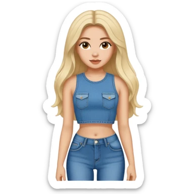 a slim thick baddie sticker