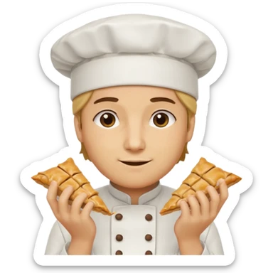 Baklava yiyen baklava kaçışı sticker