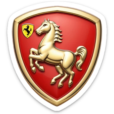 Real Ferrari badge sticker