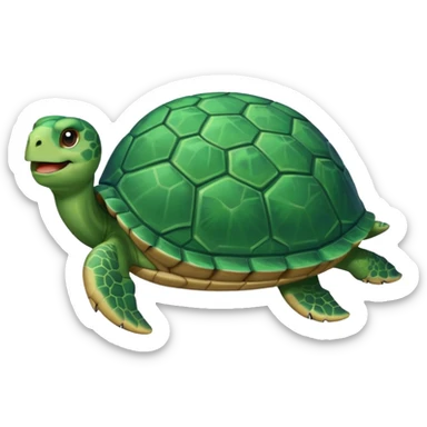 Haz una tortuga, que esté haciendo voluntariado, sticker