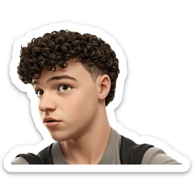 boy by the window sticker