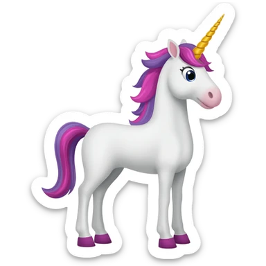 unicorn and poop sticker