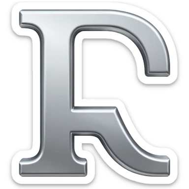 the letter "L" sticker