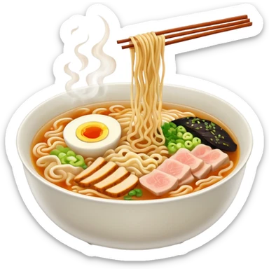 a bowl of ramen sticker