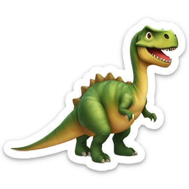 dinosauro sulla spiaggia sticker