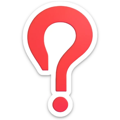 faceless face with a question mark sticker