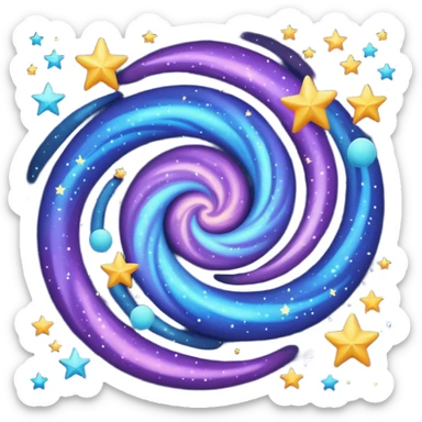 stars galaxy sticker
