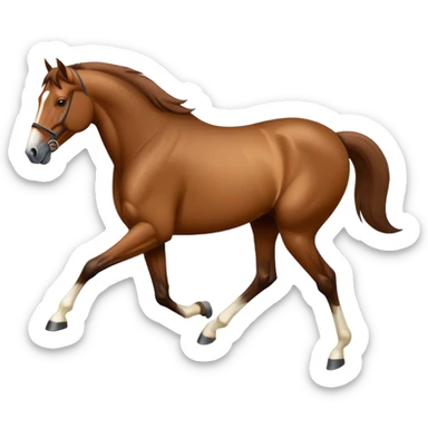 trotting horse sticker