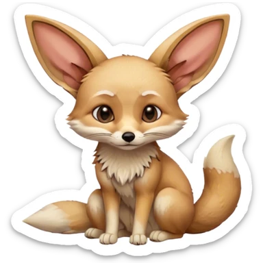 fennec fox sad sticker
