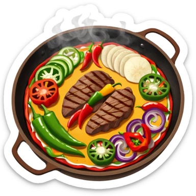 fajitas dinner sticker