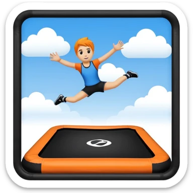 sky zone trampoline park  sticker