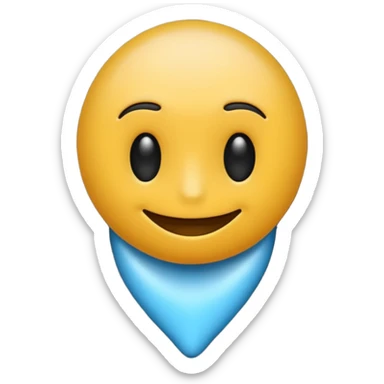 An emoji symbolizing a prostate sticker