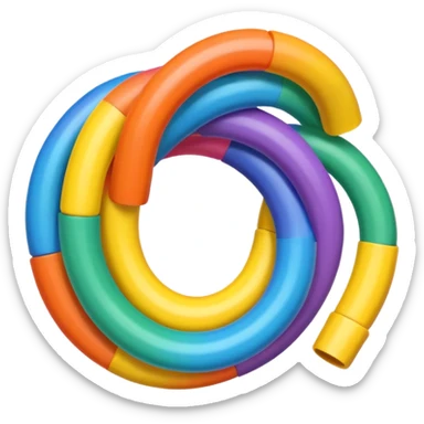 toy spring of plastic sticker