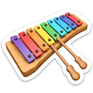 Xylophone 3D emoji sticker