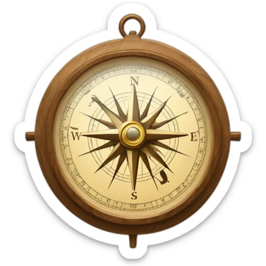explorer compass sticker