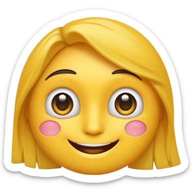 Un emoji con cara de misterio sticker