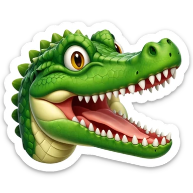 drooling from mouth crocodile emoji sticker