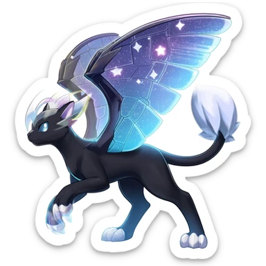 Shiny Starry Trico-Nargacuga-Silvally-Absol-Digimon-fusion sticker