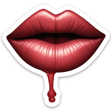 lip prints sticker