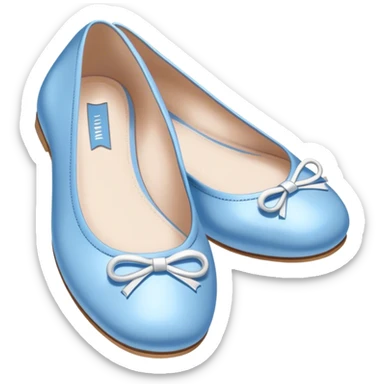 Blue ballet flats miu miu sticker