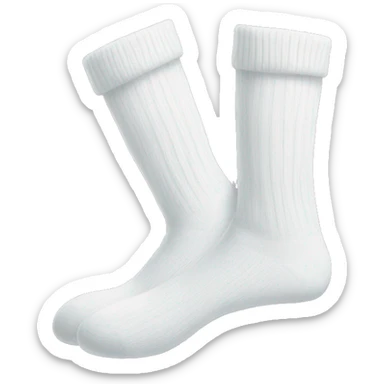 Cozy white socks  sticker