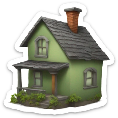 stinky house sticker