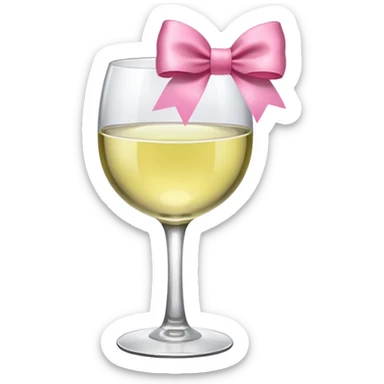 white win cup with pink bow sticker