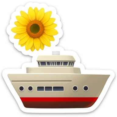 buque de girasol sticker